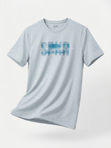 Men T-Shirt Graphic Grey Regular Fit
