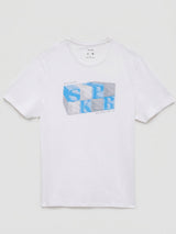 Men T-Shirt Graphic White Regular Fit