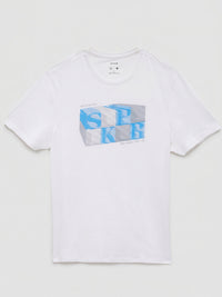 Men T-Shirt Graphic White Regular Fit
