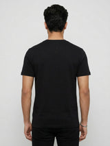 Men T-Shirt Graphic Black Regular Fit