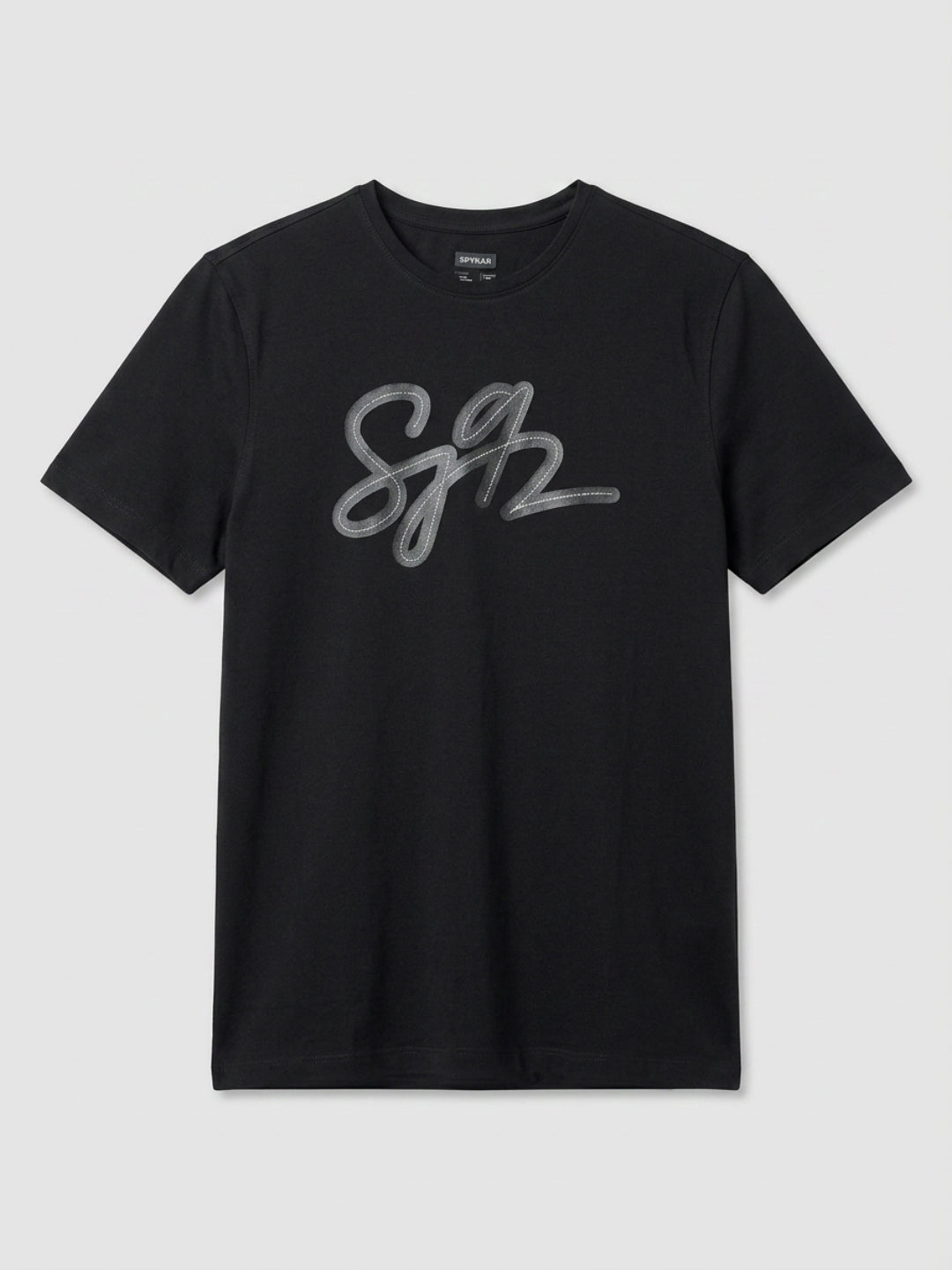 Men T-Shirt Graphic Black Regular Fit
