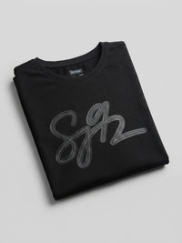 Men T-Shirt Graphic Black Regular Fit