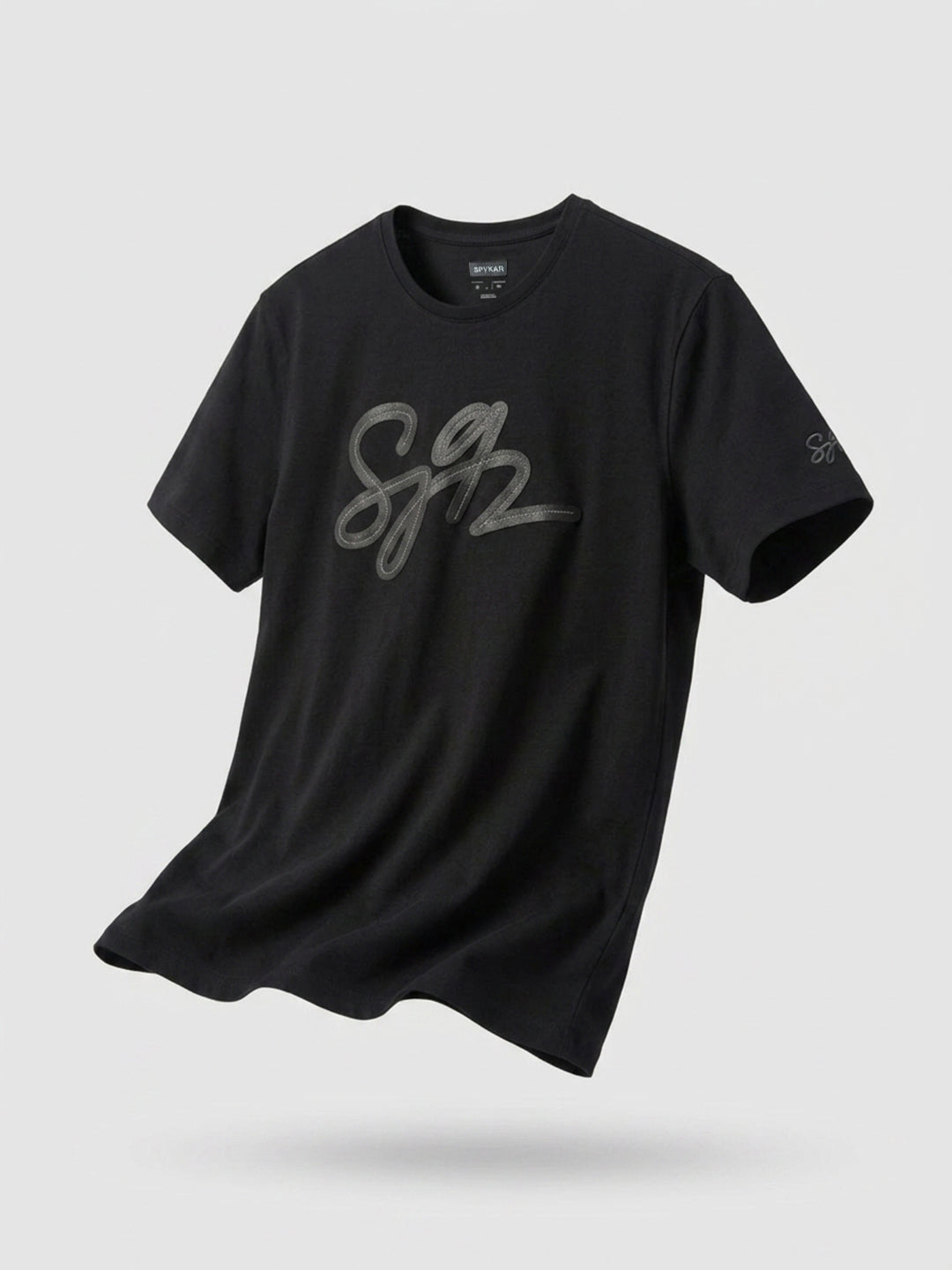 Men T-Shirt Graphic Black Regular Fit