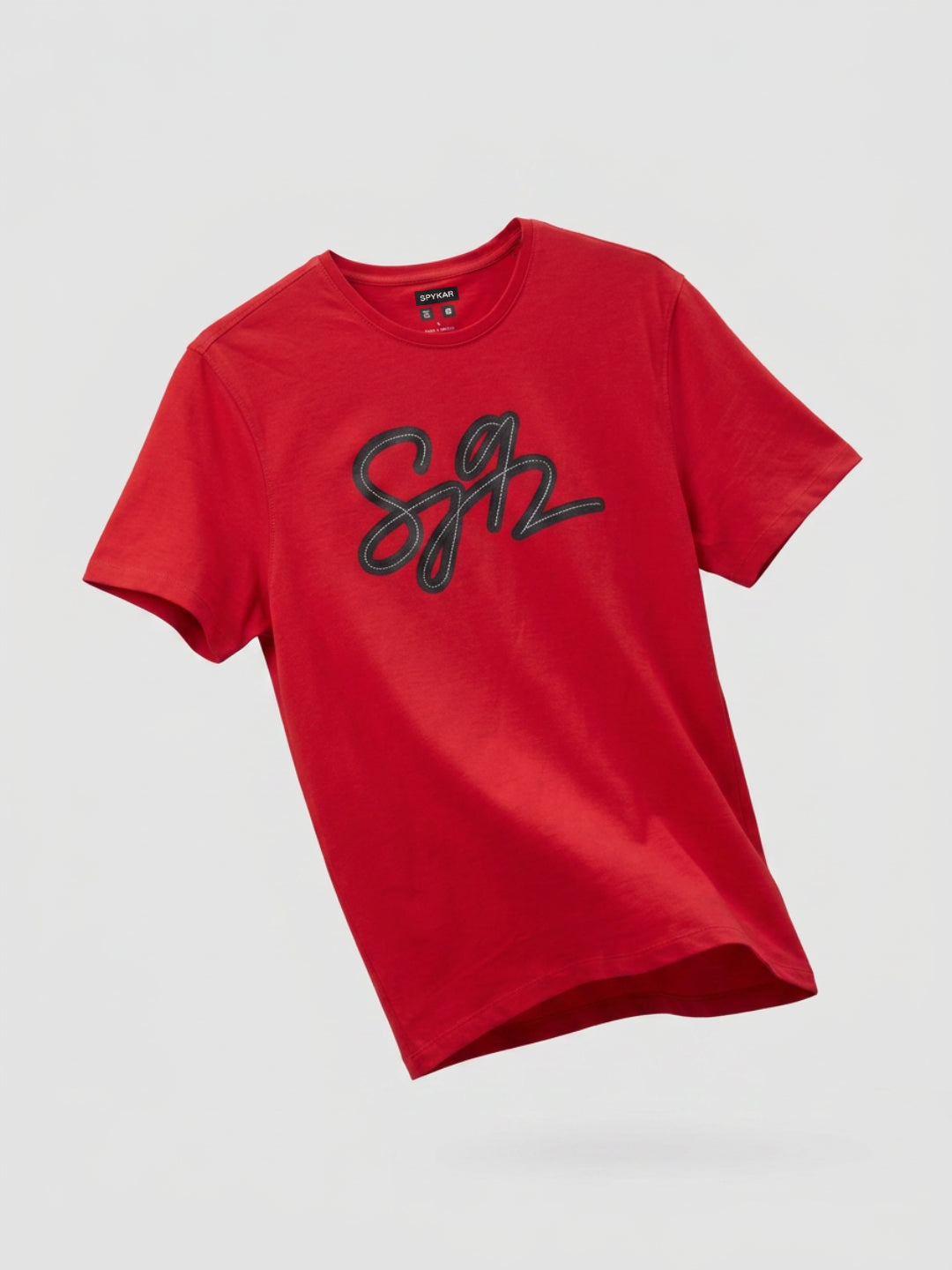 Men T-Shirt Graphic Red Regular Fit