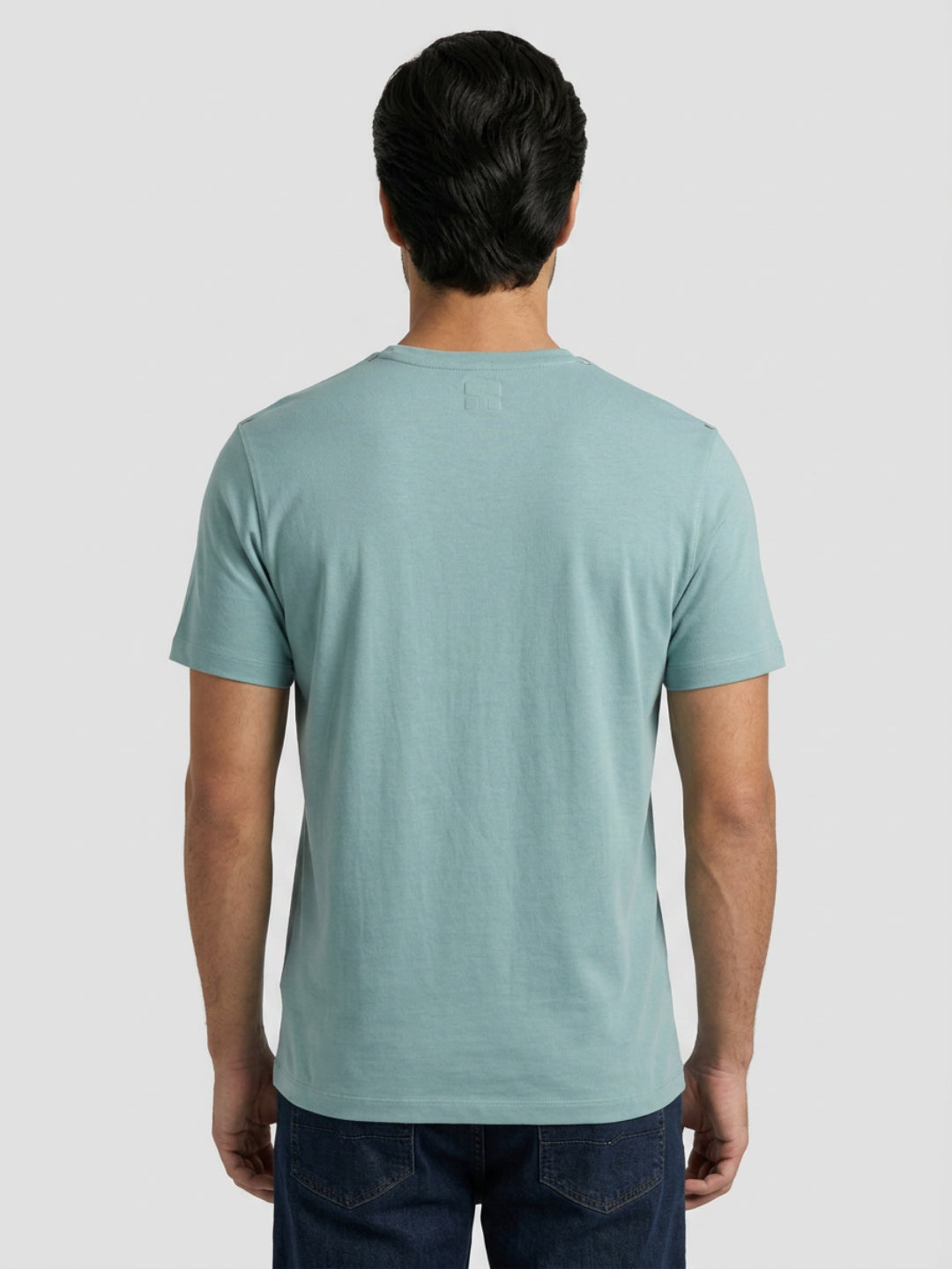 Men T-Shirt Graphic Green Regular Fit