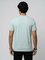 Men T-Shirt Graphic Green Regular Fit