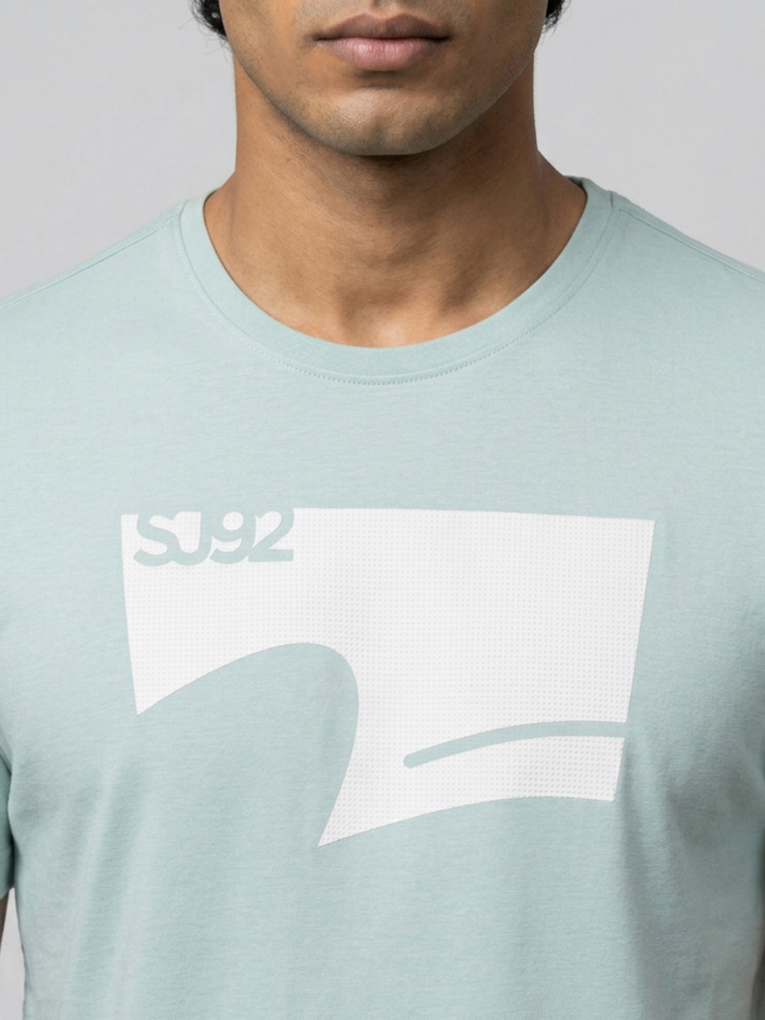 Men T-Shirt Graphic Green Regular Fit