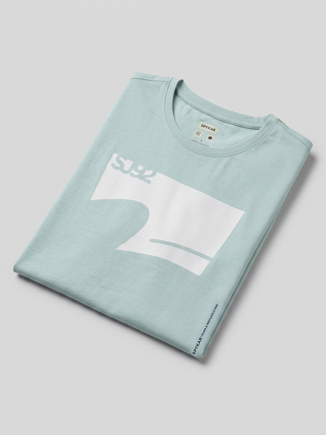 Men T-Shirt Graphic Green Regular Fit