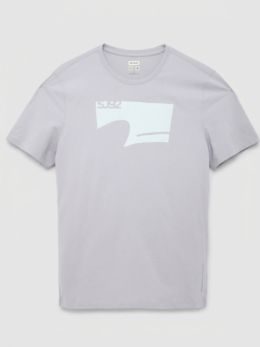 Men T-Shirt Graphic Grey Regular Fit