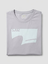 Men T-Shirt Graphic Grey Regular Fit
