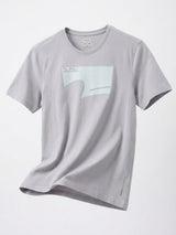 Men T-Shirt Graphic Grey Regular Fit