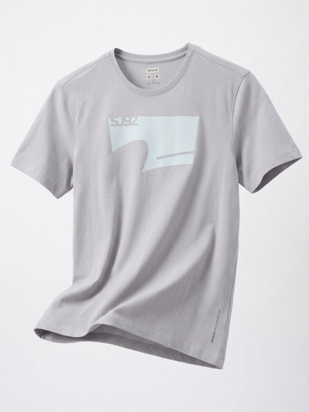 Men T-Shirt Graphic Grey Regular Fit