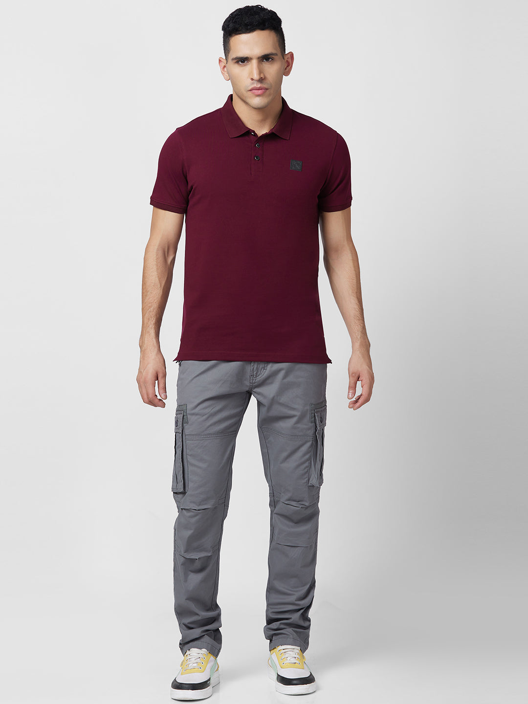 Spykar Polo Collar Slim Fit T-Shirt