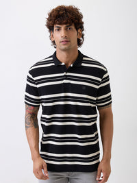 Men T-Shirt Black Slim Fit