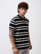 Men T-Shirt Black Slim Fit