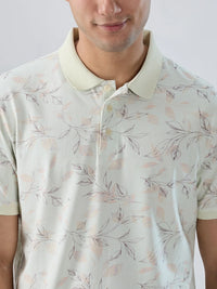 Men T-Shirt Print Pink Regular Fit
