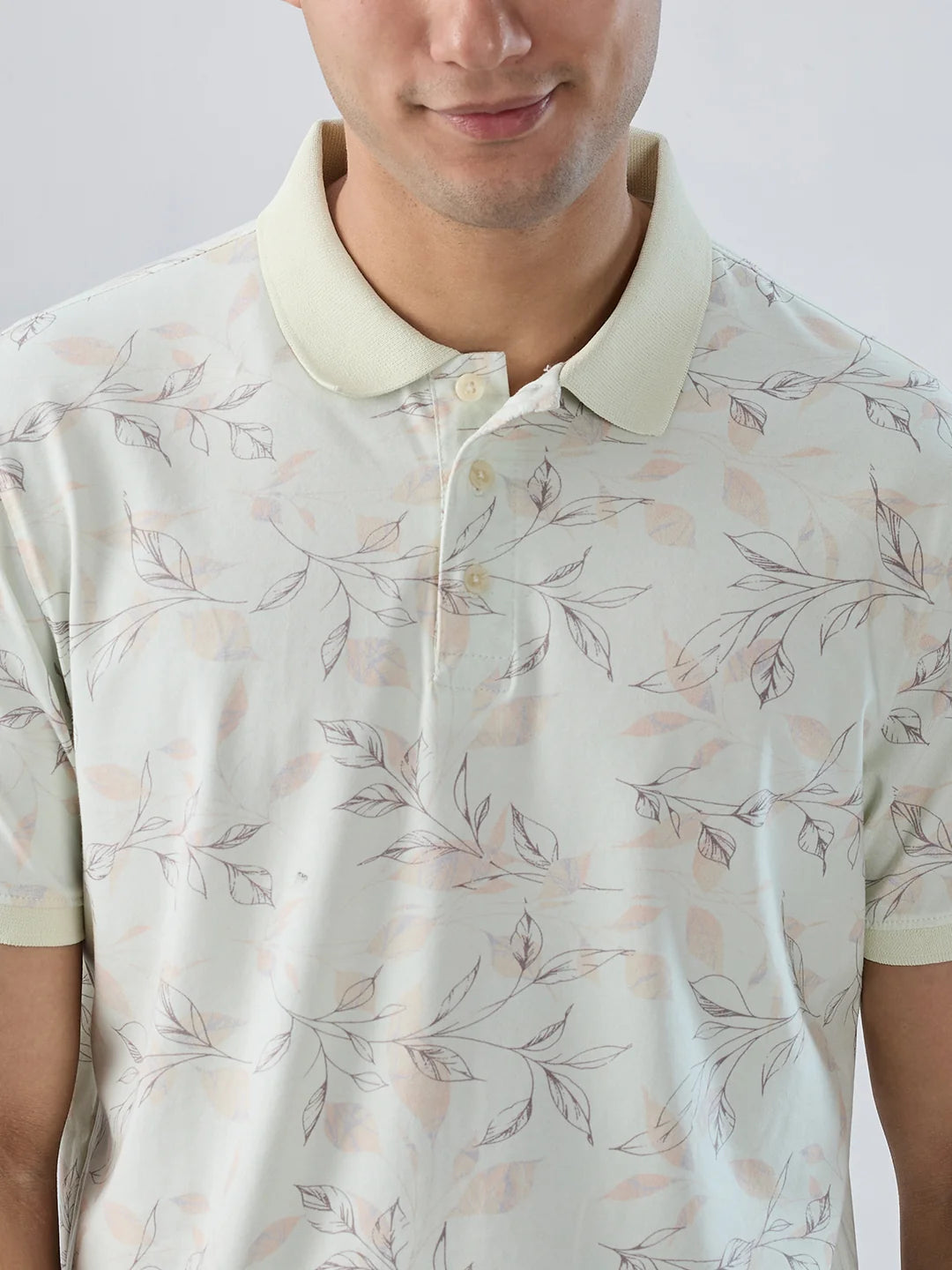 Men T-Shirt Print Pink Regular Fit