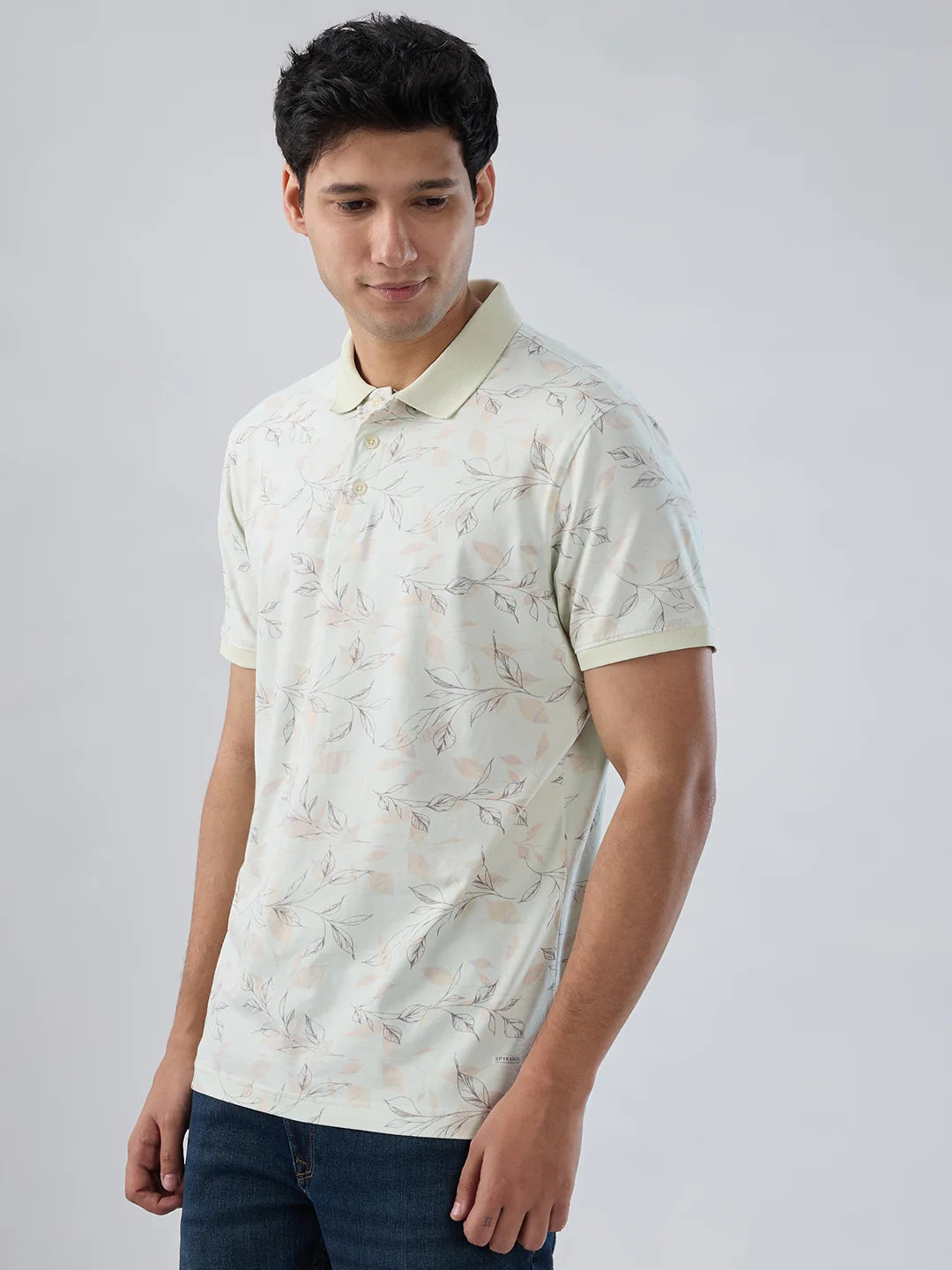 Men T-Shirt Print Pink Regular Fit
