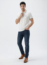 Men T-Shirt Solid White Regular Fit