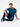 Men T-Shirt Solid Blue Regular Fit