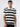 Men T-Shirt Stripe Black Regular Fit