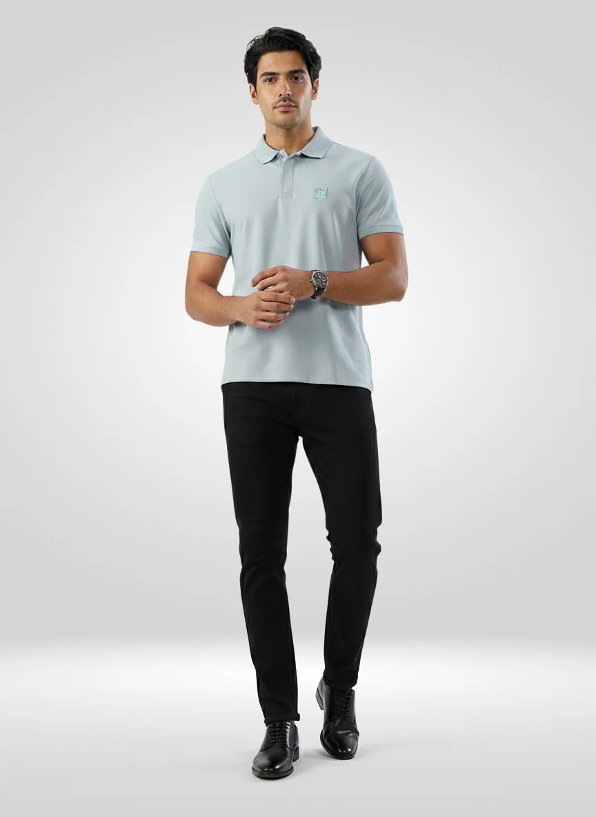 Men T-Shirt Solid Green Regular Fit