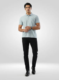 Men T-Shirt Solid Green Regular Fit