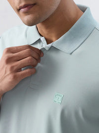 Men T-Shirt Solid Green Regular Fit