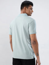 Men T-Shirt Solid Green Regular Fit