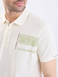 Men T-Shirt White Slim Fit
