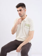 Men T-Shirt White Slim Fit