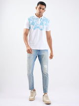 Men T-Shirt White Slim Fit