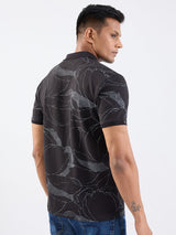 Men T-Shirt Black Slim Fit
