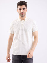 Men T-Shirt White Slim Fit