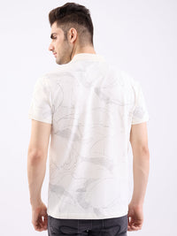 Men T-Shirt White Slim Fit
