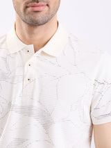 Men T-Shirt White Slim Fit