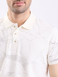 Men T-Shirt White Slim Fit