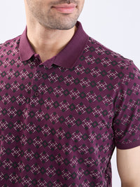 Men T-Shirt Red Slim Fit