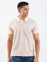Men T-Shirt Pink Slim Fit