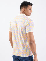 Men T-Shirt Pink Slim Fit