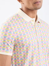 Men T-Shirt Pink Slim Fit