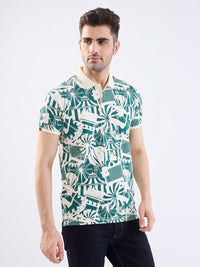 Men T-Shirt White Slim Fit