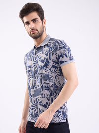 Men T-Shirt Grey Slim Fit