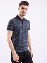 Men T-Shirt Black Slim Fit