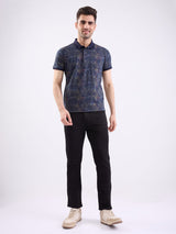 Men T-Shirt Black Slim Fit