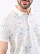 Men T-Shirt White Slim Fit