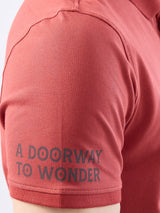 Men T-Shirt Red Slim Fit