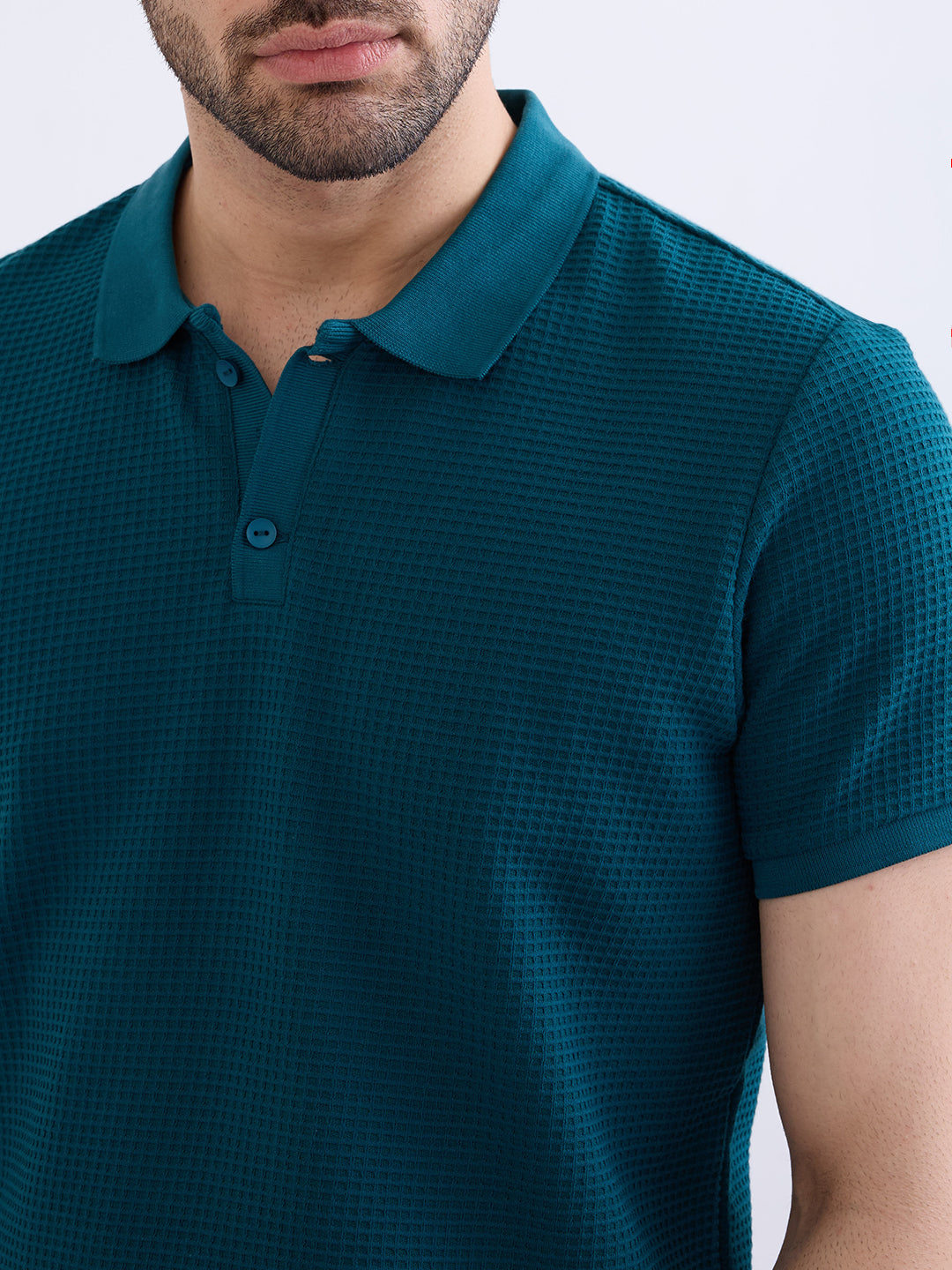 Spykar Teal Green Slim Fit Casual T-Shirt For Men