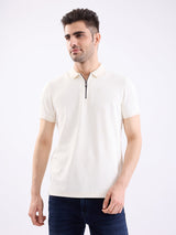 Men T-Shirt White Slim Fit