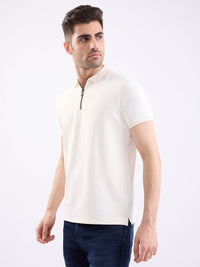 Men T-Shirt White Slim Fit